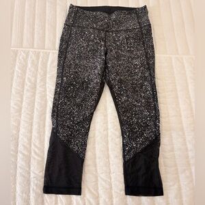 lululemon athletica Black and White Speckled Leggings